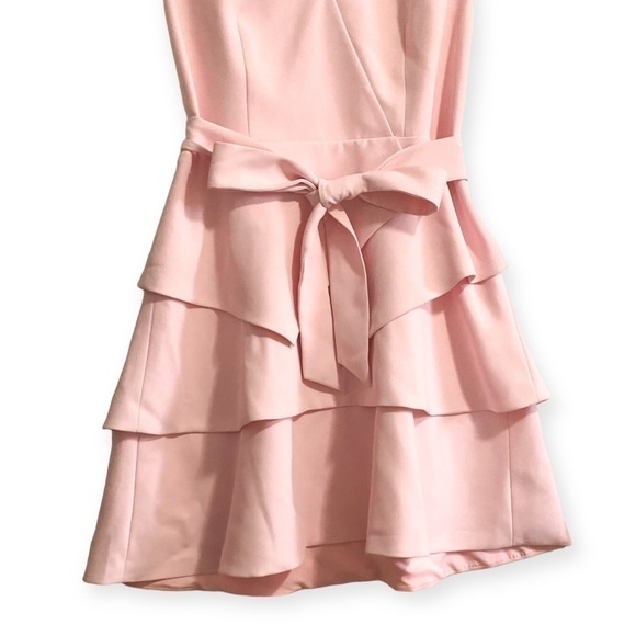 Ted Baker Reinah Sleeveless Tiered Pink Mini Dress Size 4(L) - Picture 6 of 16